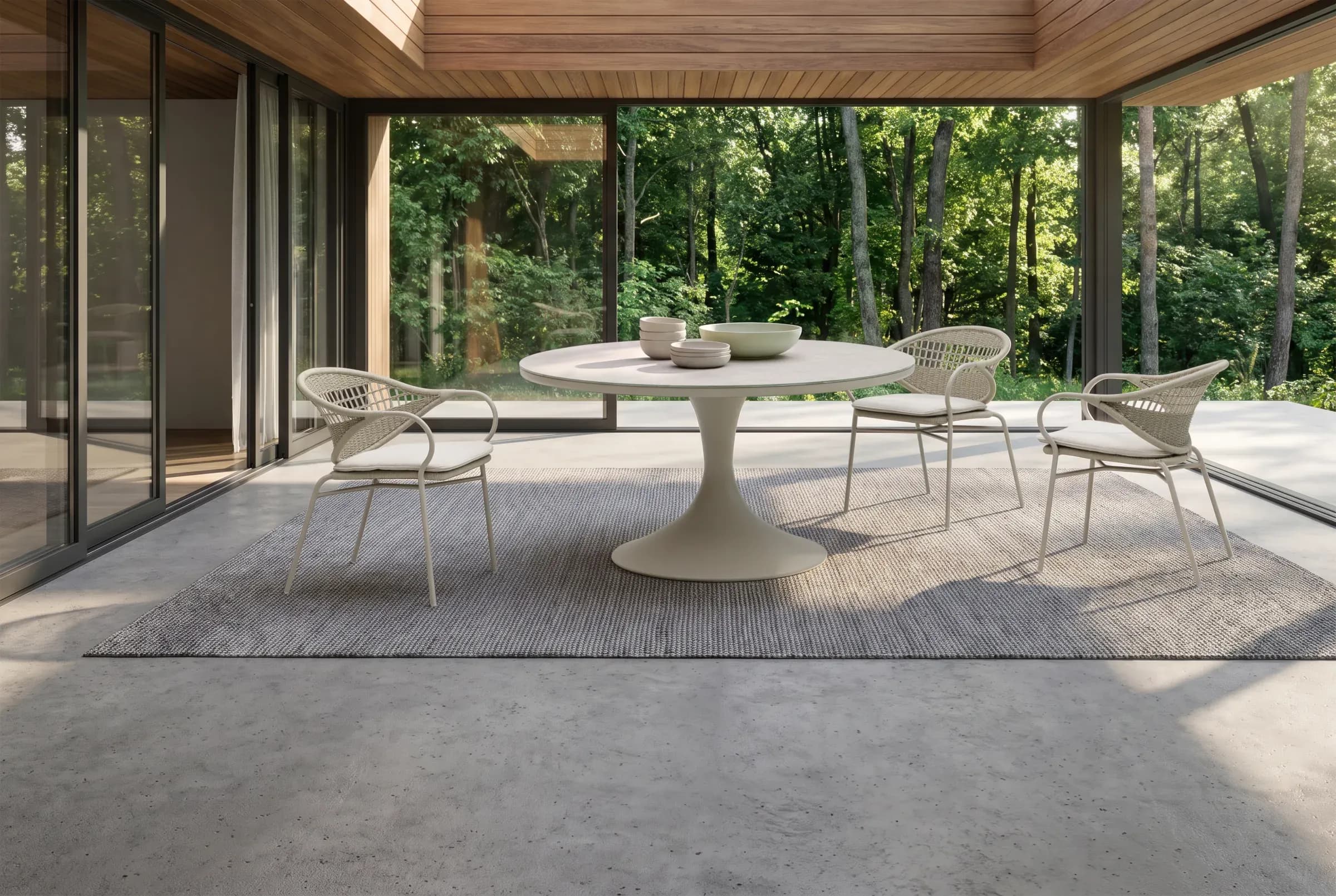 Cordo Dining Chair shown in an outdoor setting