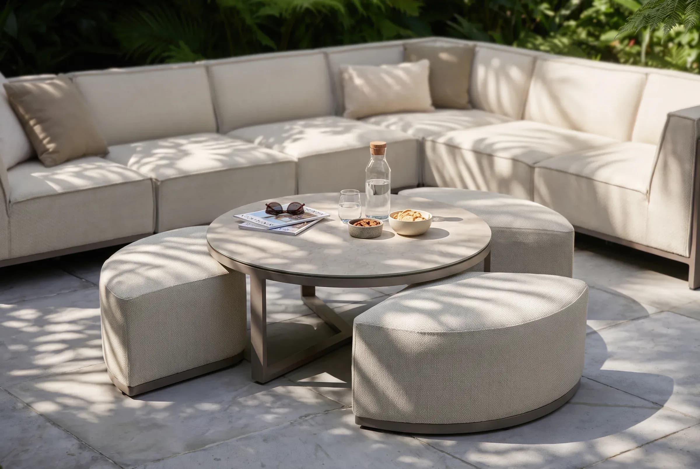 Ibiza Modular Sofa Set, close-up of construction and design details