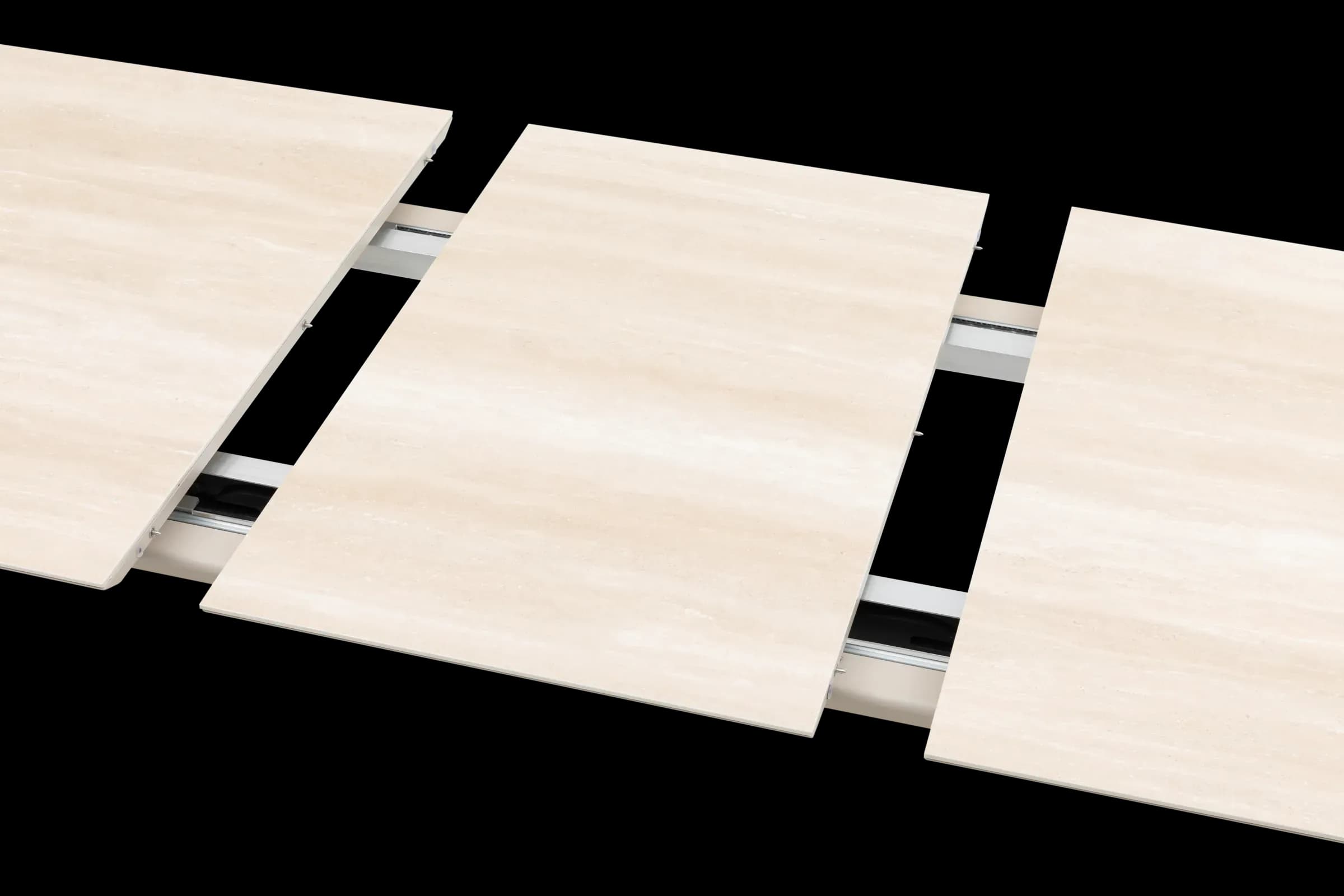 Apex REC Extending Dining Table, close-up of construction and design details